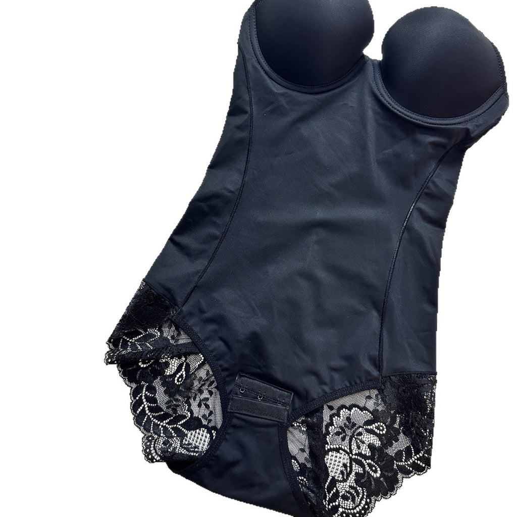 Full-zip Non-snagging Underwire-enhanced Shapewear Bodysuit