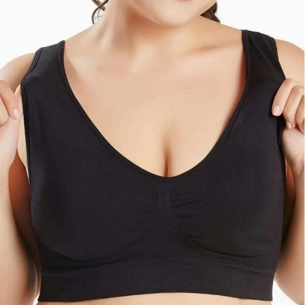 Women’s 3 Pack Sports Bras – Padded Strappy Racerback, Medium Support Yoga Fitness Bras
