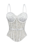 Cross-Border European And American Style Lace Bra With Camisole For Women, High-End Outerwear Shapewear With Push-Up Fishbone Bra