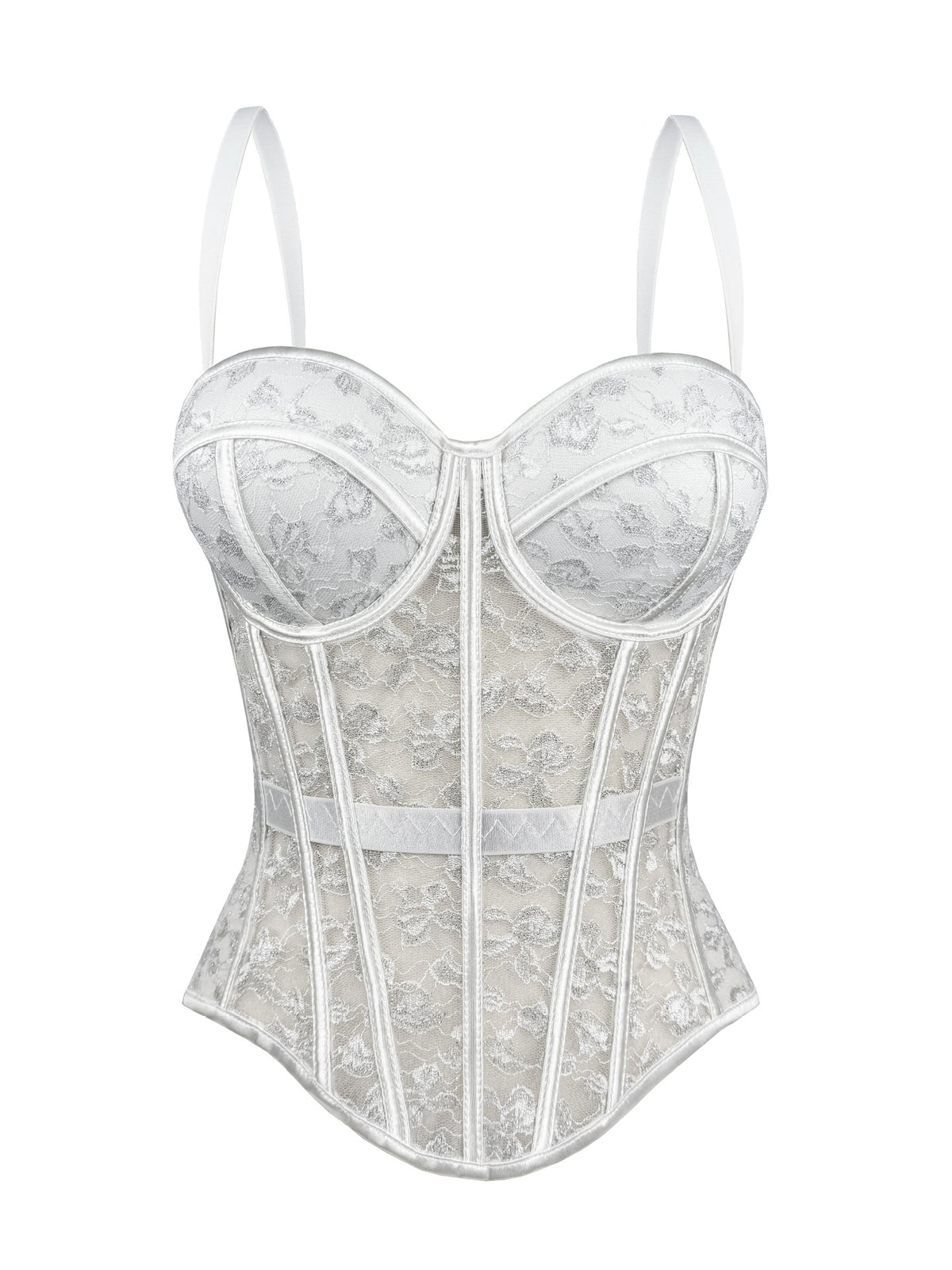 Cross-Border European And American Style Lace Bra With Camisole For Women, High-End Outerwear Shapewear With Push-Up Fishbone Bra