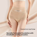 High-waisted Tummy-control Shapewear Panties Antibacterial Thin Made Of Cool Rayon For Comfort