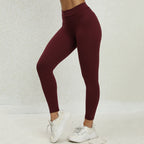 High-Waist Seamless Scrunch Yoga Leggings – Sculpt & Lift Fit