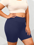 Plus Size Biker Shorts For Women High Waist Tummy Control Soft Stretch Workout Yoga Compression Shorts