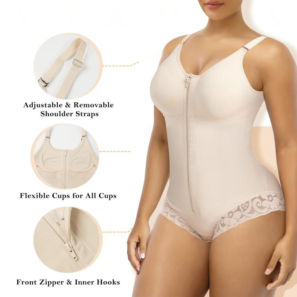 Enhanced Compression Slimming One-piece Bodysuit Plus Size
