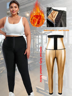 Sauna Leggings Suits For Women Sweat Pants High Waist Compression Slimming Hot Thermo Waist Train Body Shaper