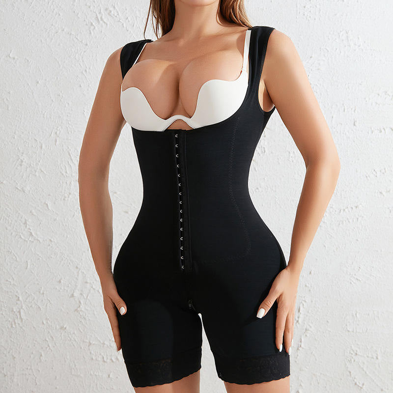 Enhanced European And American-style Boning Waist-cinching Butt-lifting One-piece Shapewear For Women