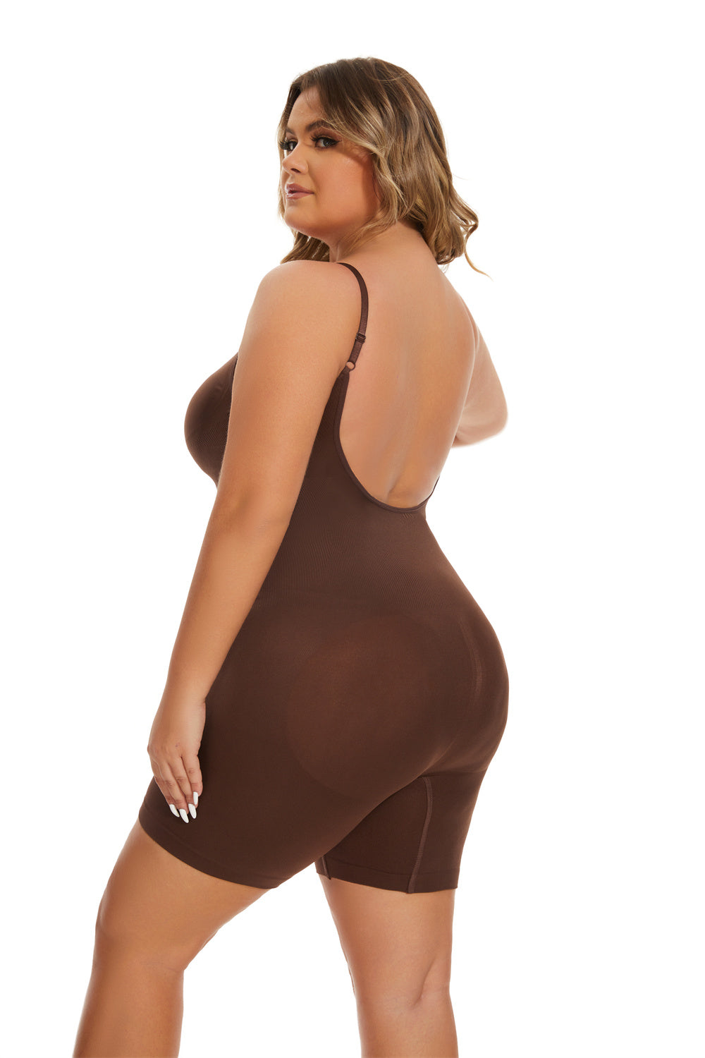 Backless Sculpting Jumpsuit for Women – Waist Snatching, Butt Lifting Seamless Fit