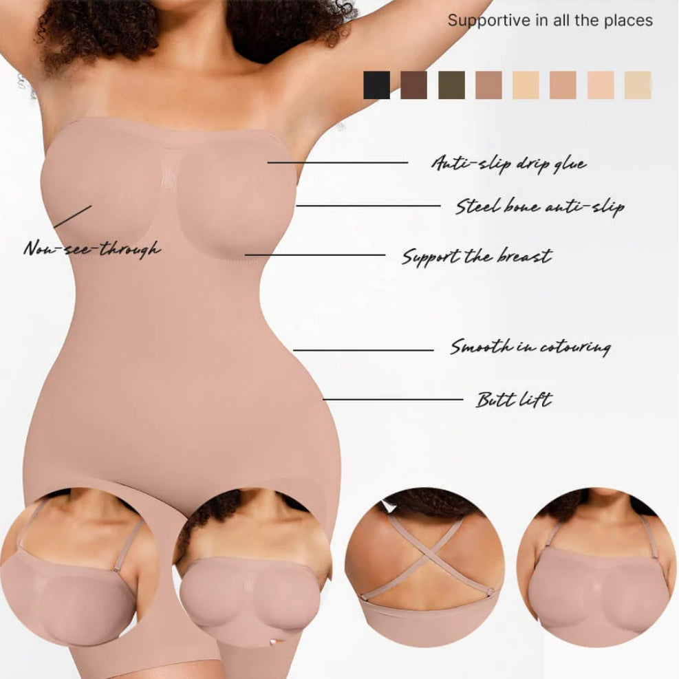 Strapless Butt Lifting Tummy Control Shapewear