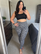 Leopard Print Yoga Pants - Soft Statement Studio Fit