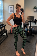 Geometric Sculpt Leggings – Soft Stretch Statement Fit