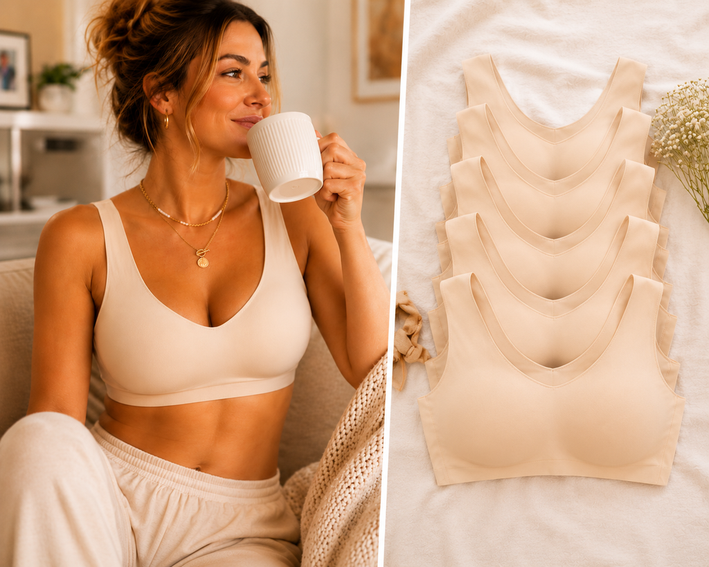 Women’s Seamless Ice Silk Wireless Bra – Lightweight, Breathable Everyday Comfort