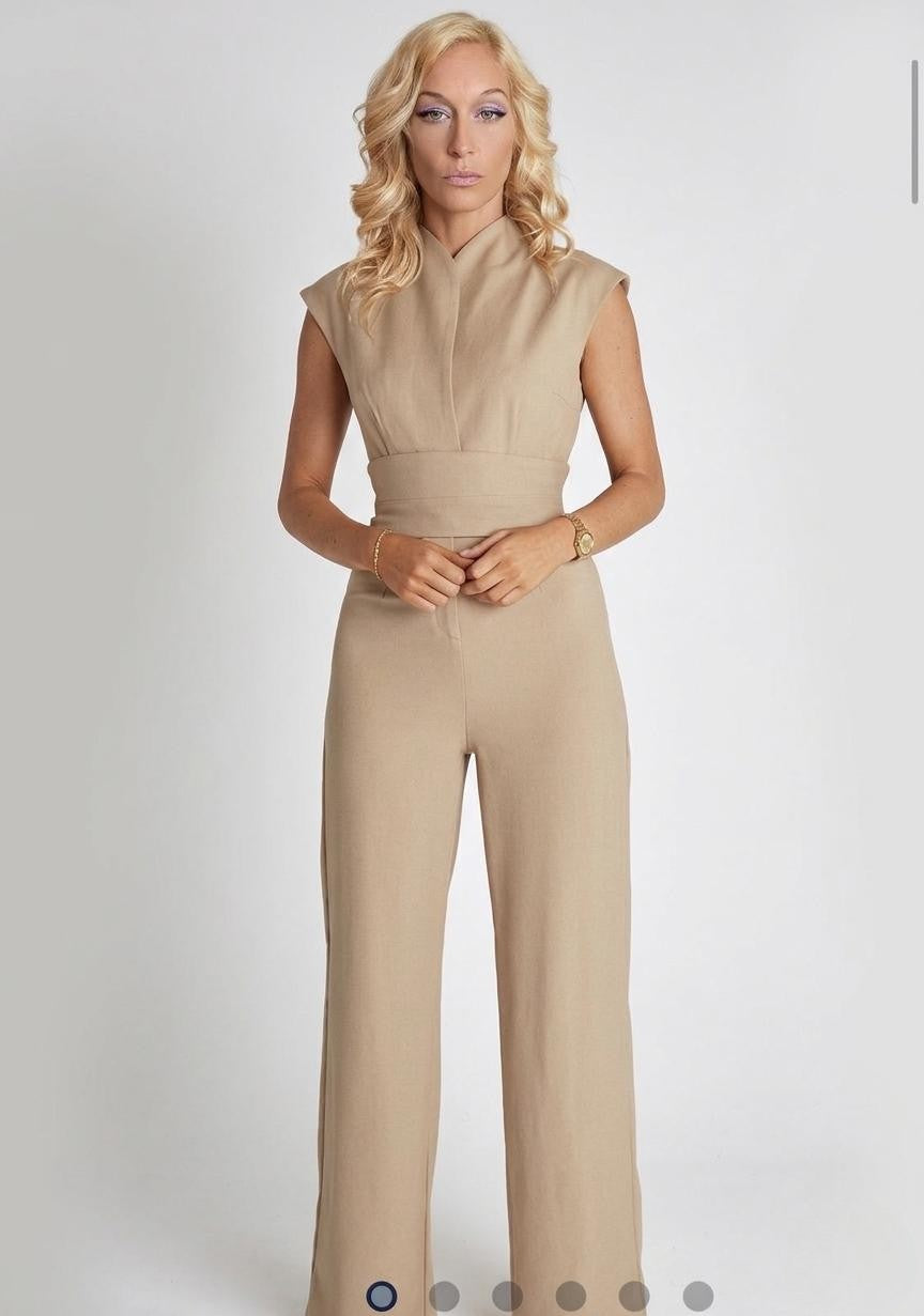 Wide-Leg Sleeveless Jumpsuit - Relaxed Studio-to-Street Fit