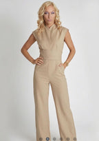 Wide-Leg Sleeveless Jumpsuit - Relaxed Studio-to-Street Fit